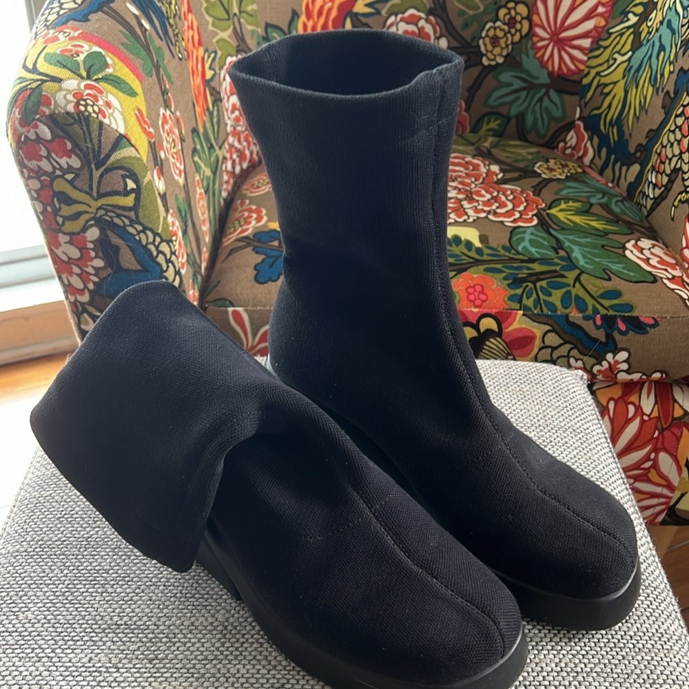 CAMPER TENSEL BLACK SOCK BOOT w PLATFORM